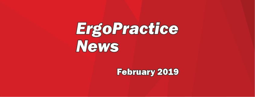 Ergo Practice News logo February 2019