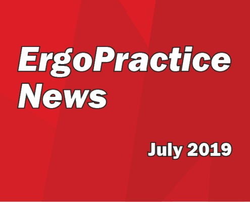 Ergo Practice News logo July 2019