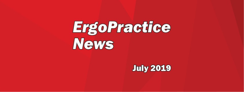 Ergo Practice News logo July 2019