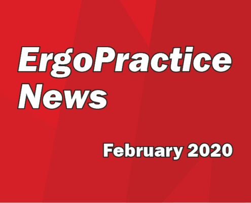 Ergo Practice News logo February 2020