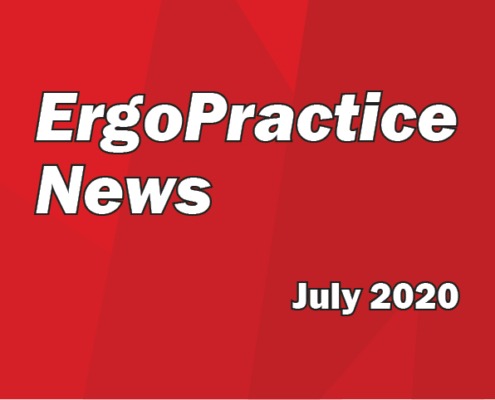Ergo Practice News logo July 2020