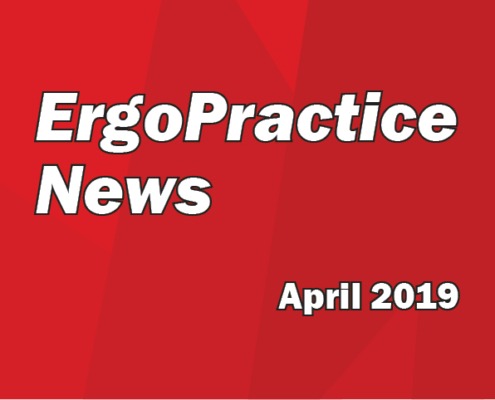 Ergo Practice News logo April 2019