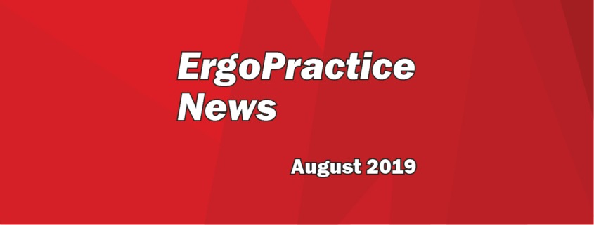 Ergo Practice News logo August 2019