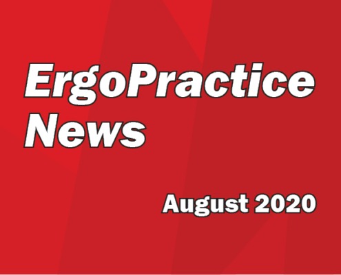 Ergo Practice News logo August 2020