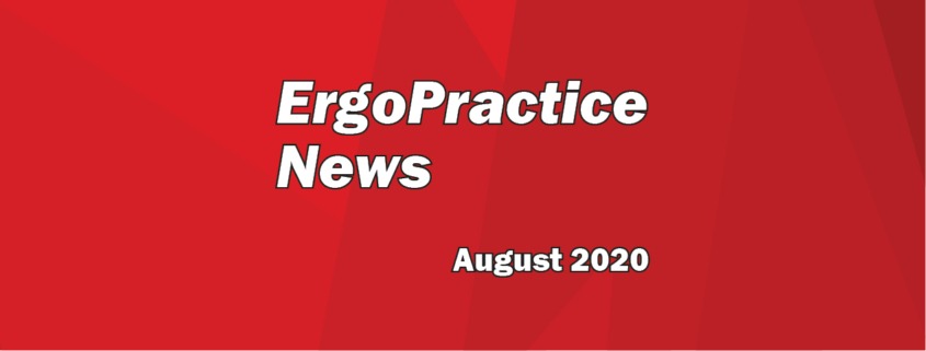 Ergo Practice News logo August 2020