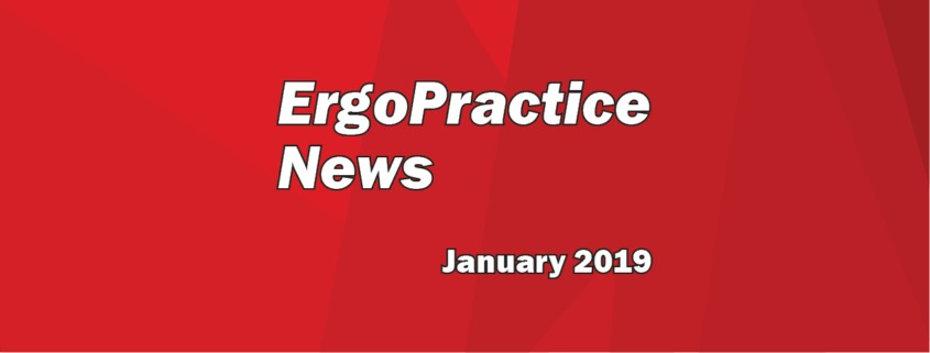 Ergo Practice News logo January 2019