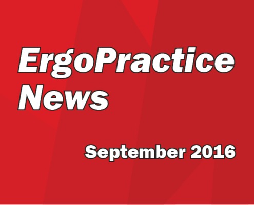 ErgoPractice News logo September 2016