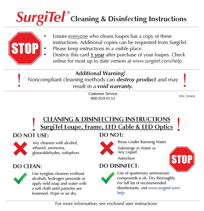 SurgiTel Cleaning Disinfecting Instructions Mobile